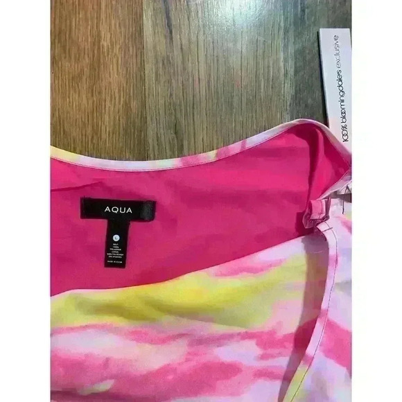 Aqua Slip Dress Women Assorted Pink Yellow NWT Size L - Picture 3 of 9